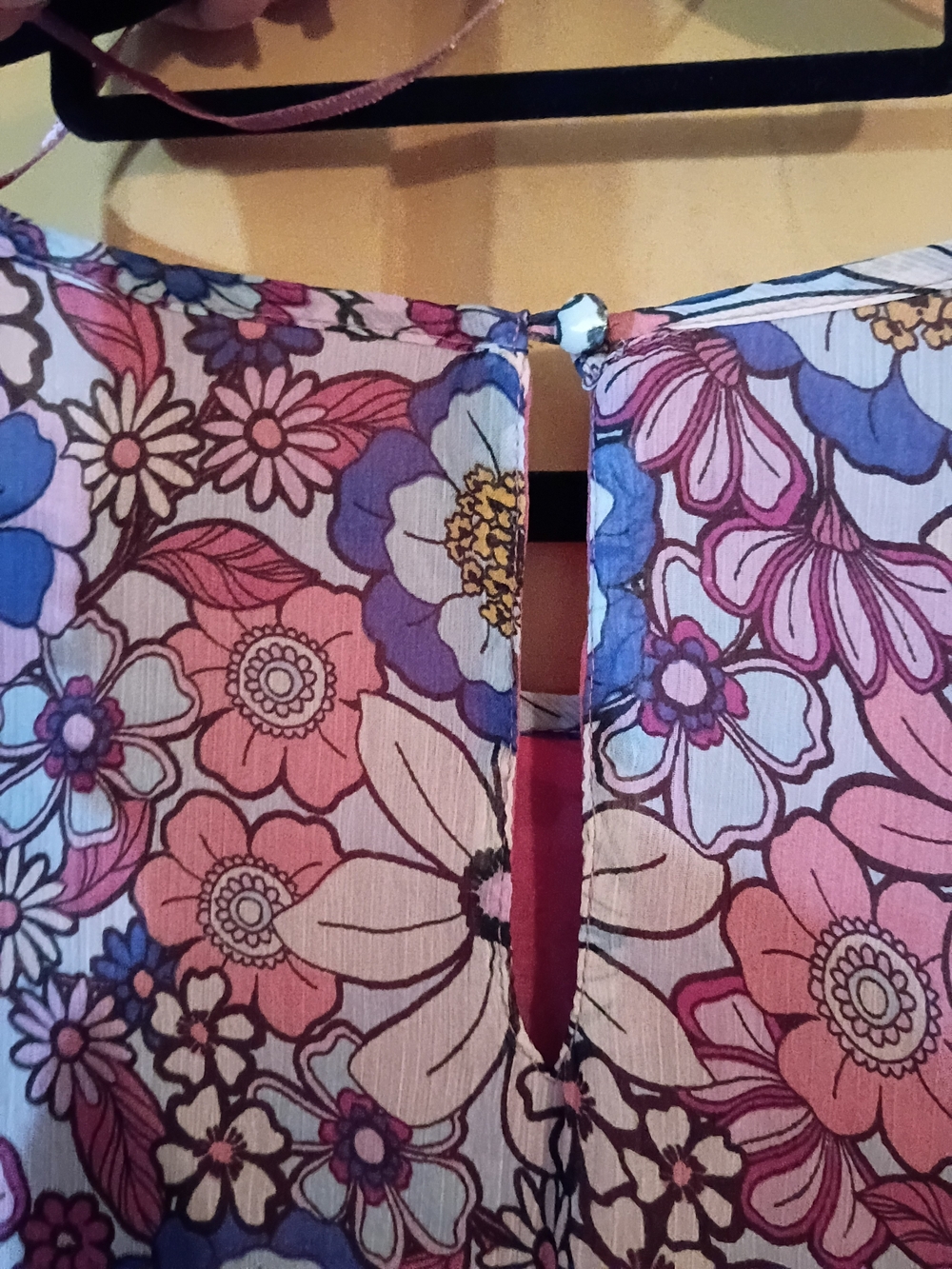 Terra & Sky Pink Floral Long-Sleeve Peasant Blouse 28w-30w Nwt - Picture 10 of 14